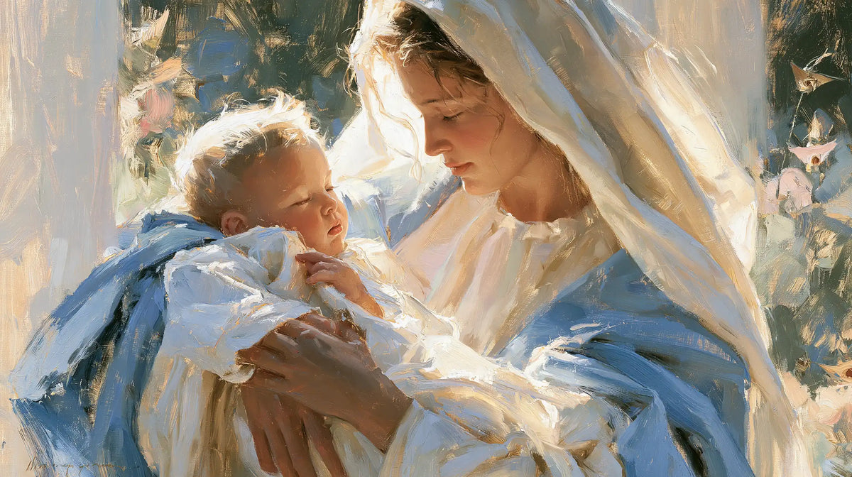 The Virgin and Child — The Little Sleeper of the White Garden