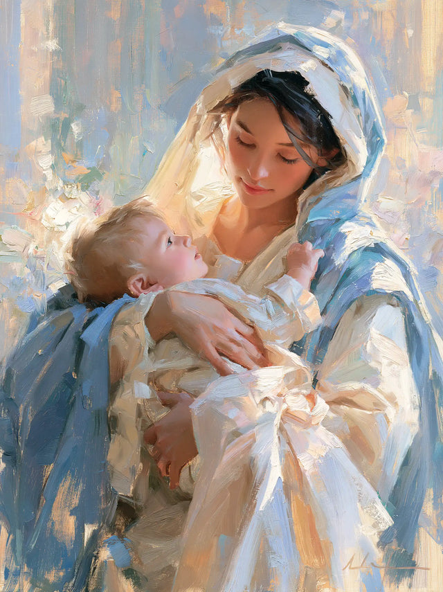 The Virgin and Child — A Gaze Within the Open Mantle