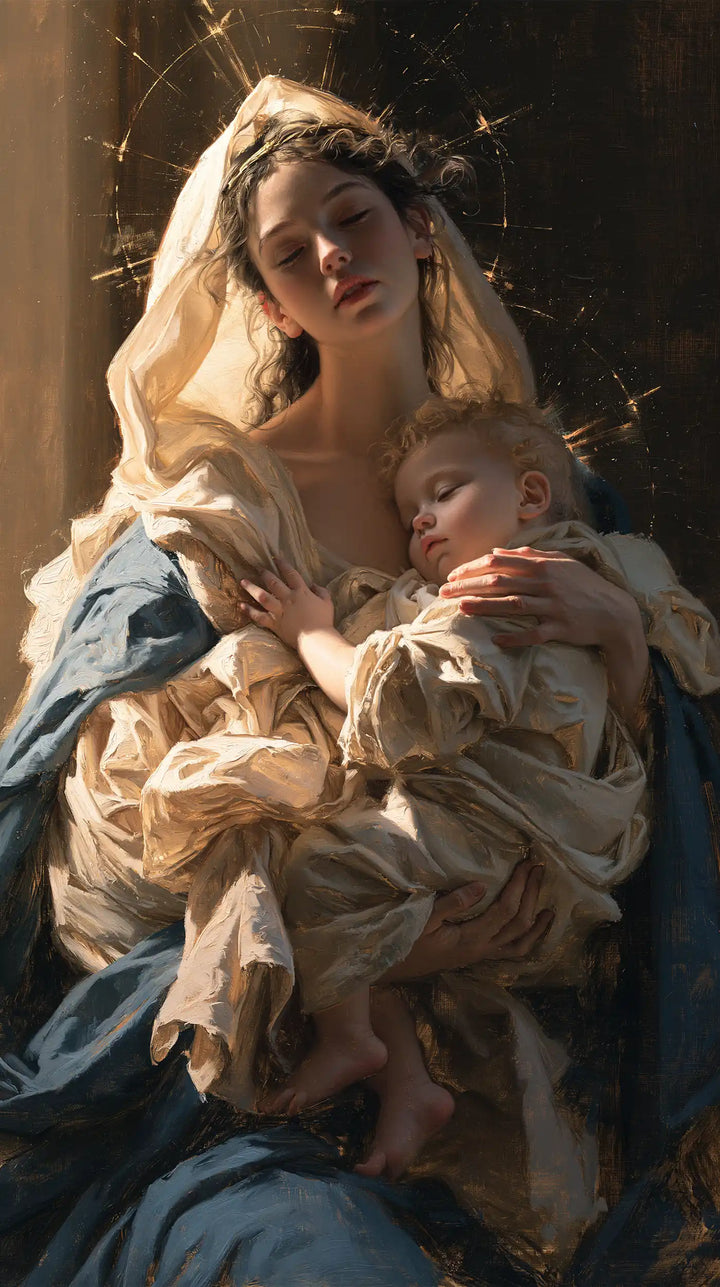 The Virgin and Child — Rest Amid the Halo’s Glints