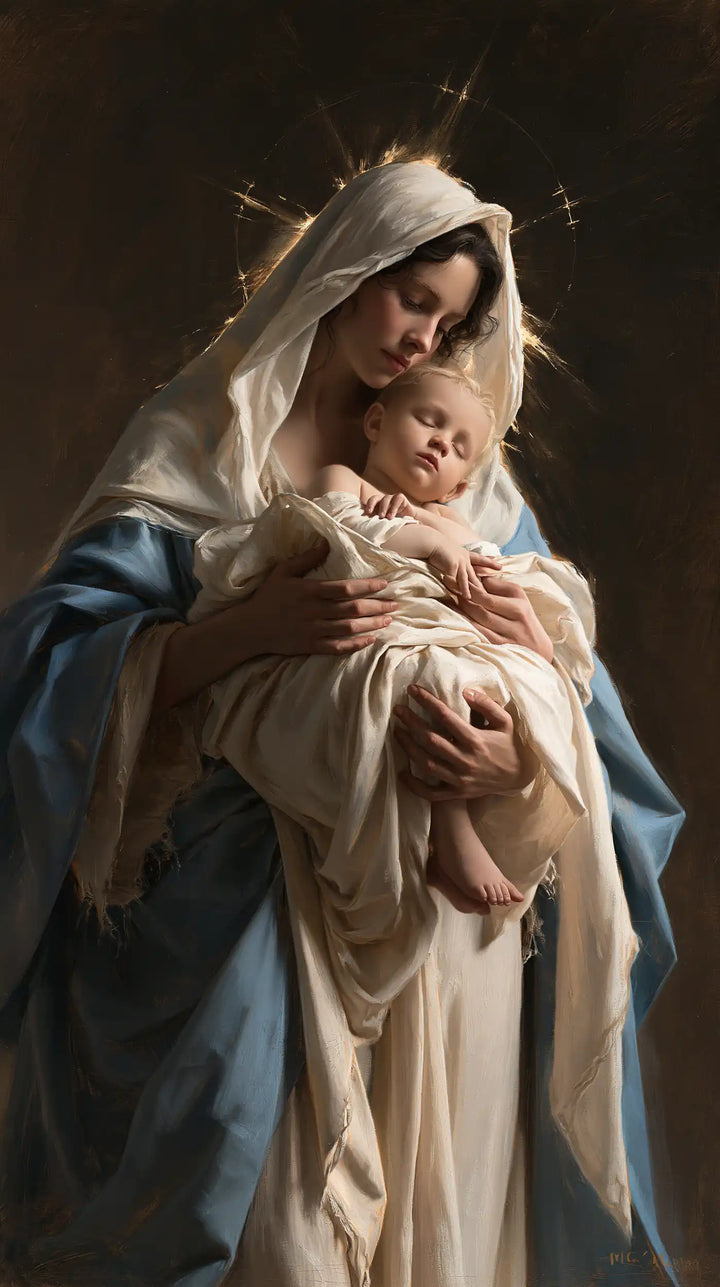 The Virgin and Child — The Little Slumber with Feet Together