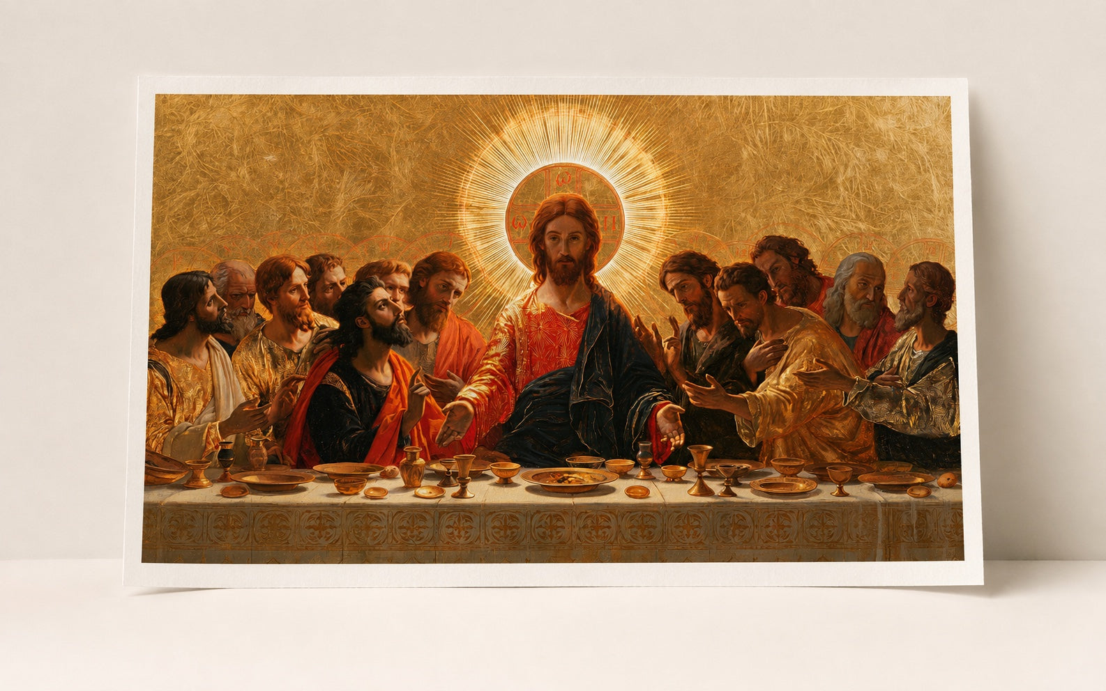 Sama Last Supper -taideteos esiteltiin kehystämättömänä Fine Art-paperitulostuksena