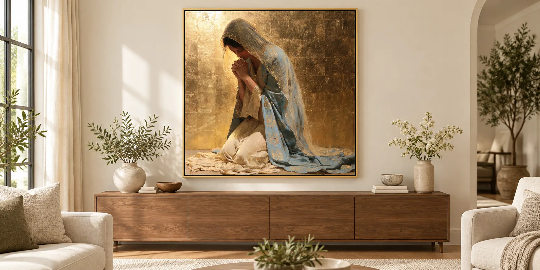 Virgin Mary in Prayer - Florentine Renaissance